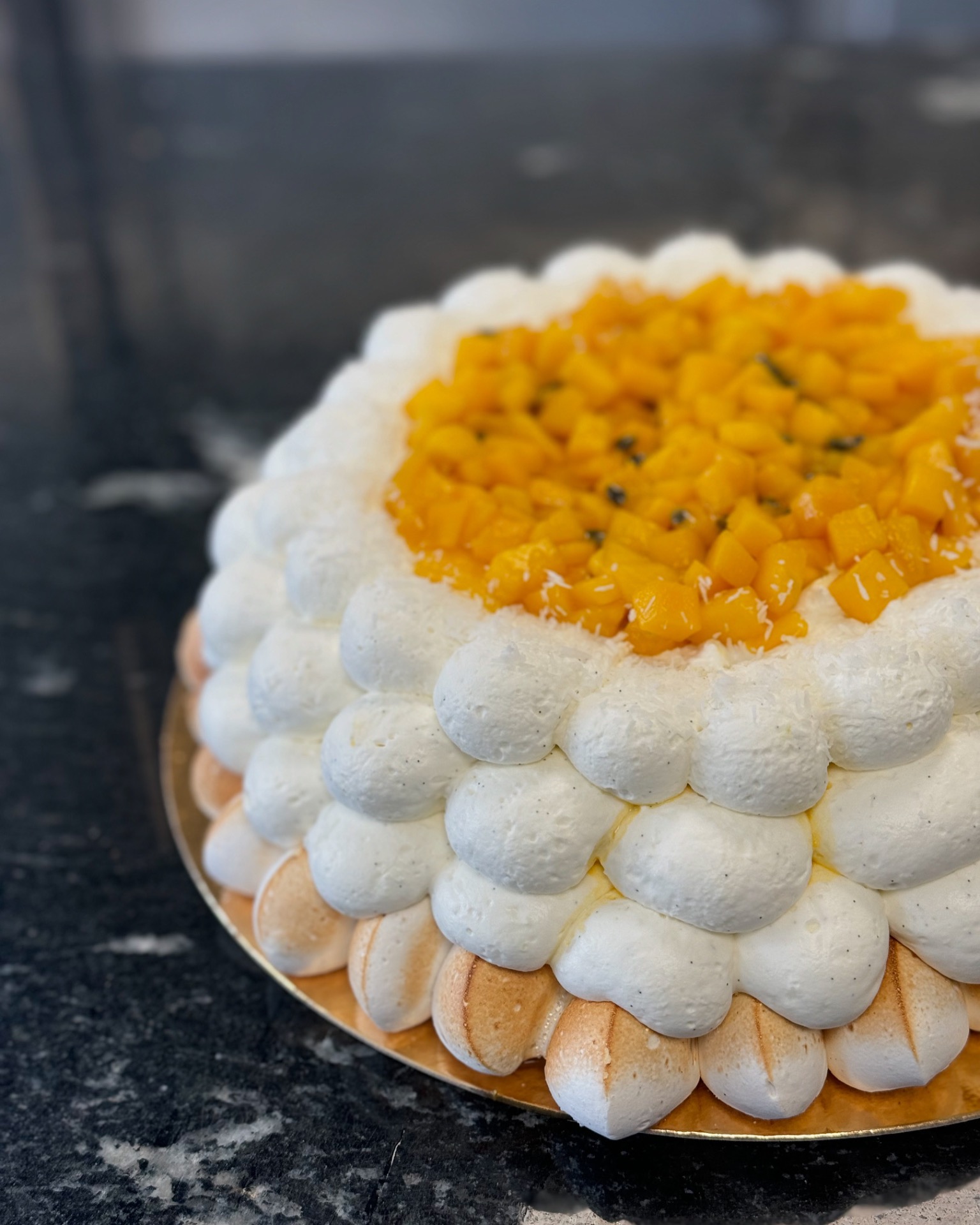 Pavlova coco mangue passion
