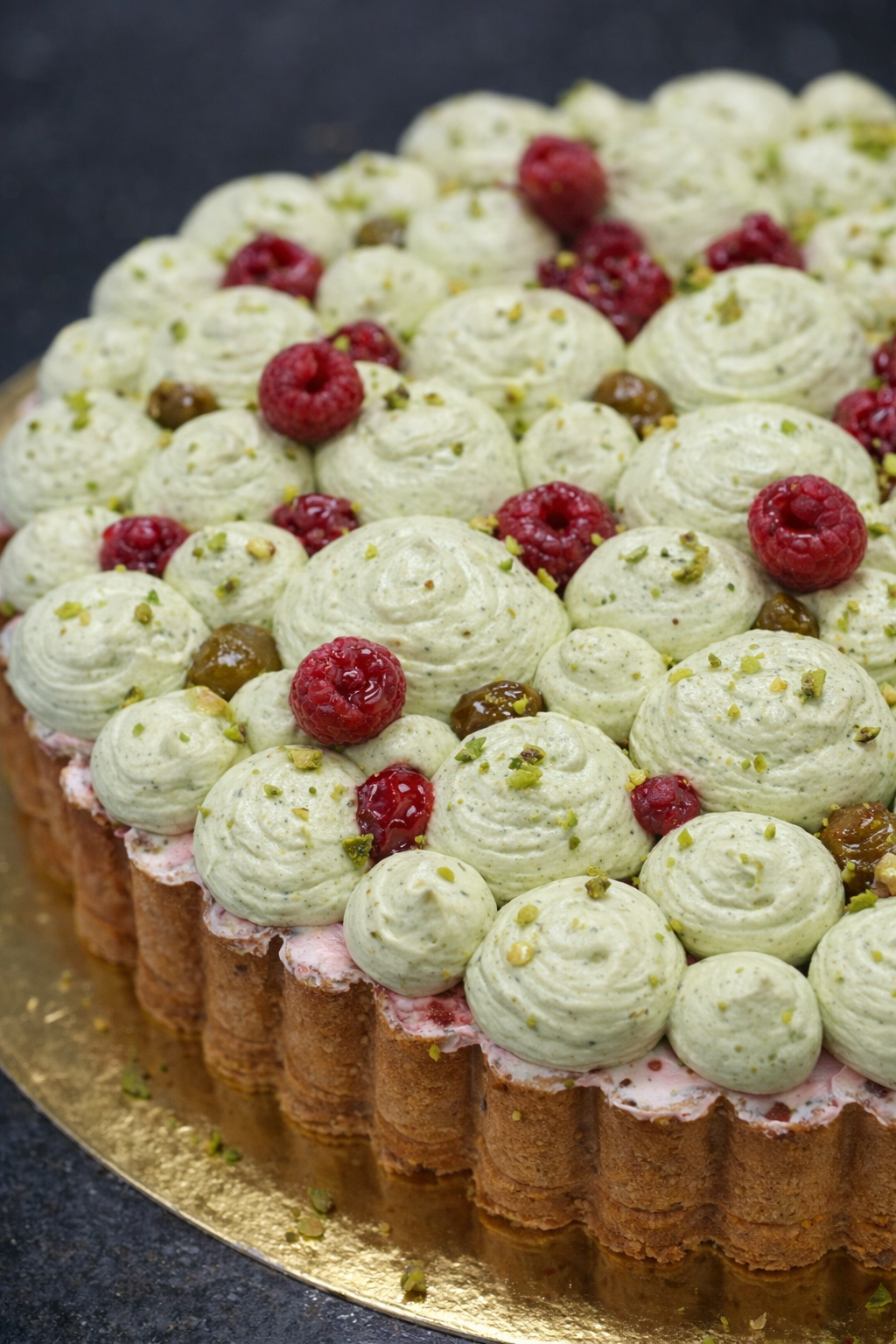 Tarte Pistache framboise